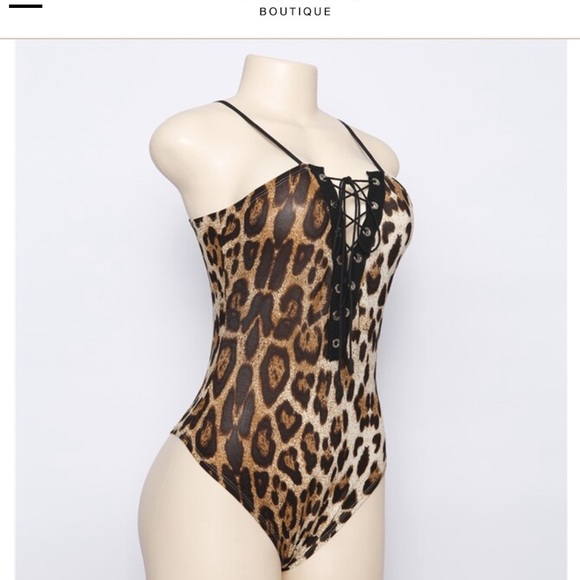 ✨New “Jungle Fever” Leopard Lace Up Bodysuit - Picture 7 of 7